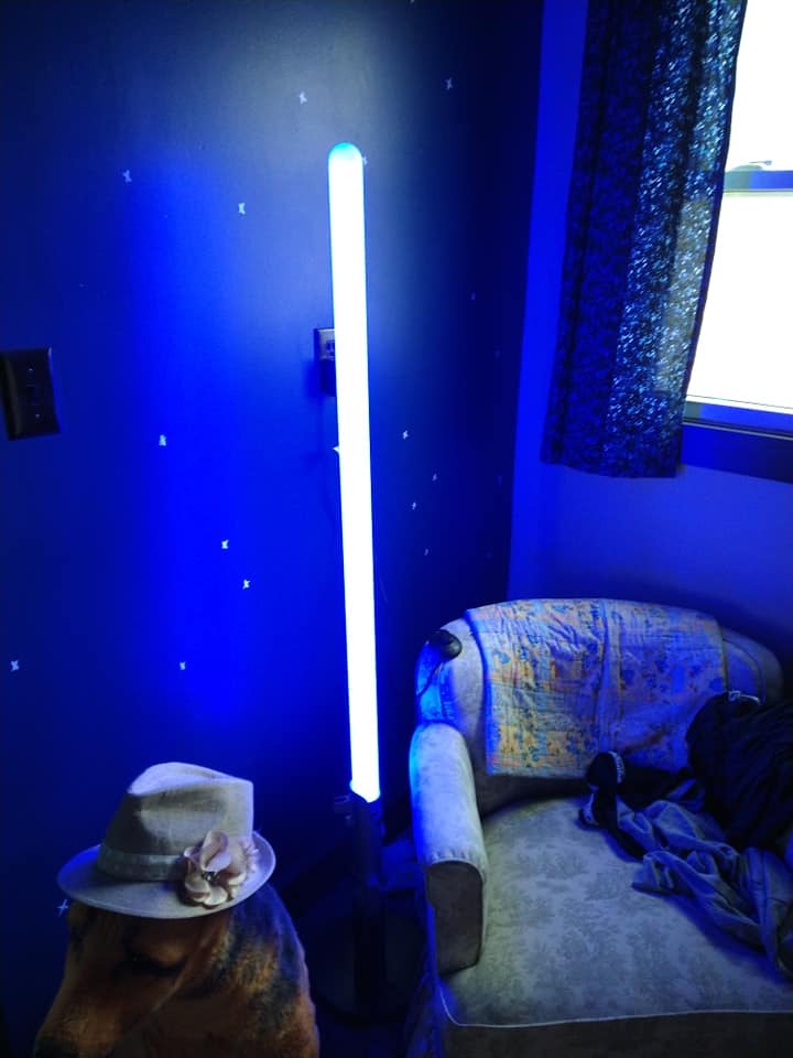 Star Wars lightsaber lamp customer review photo 1