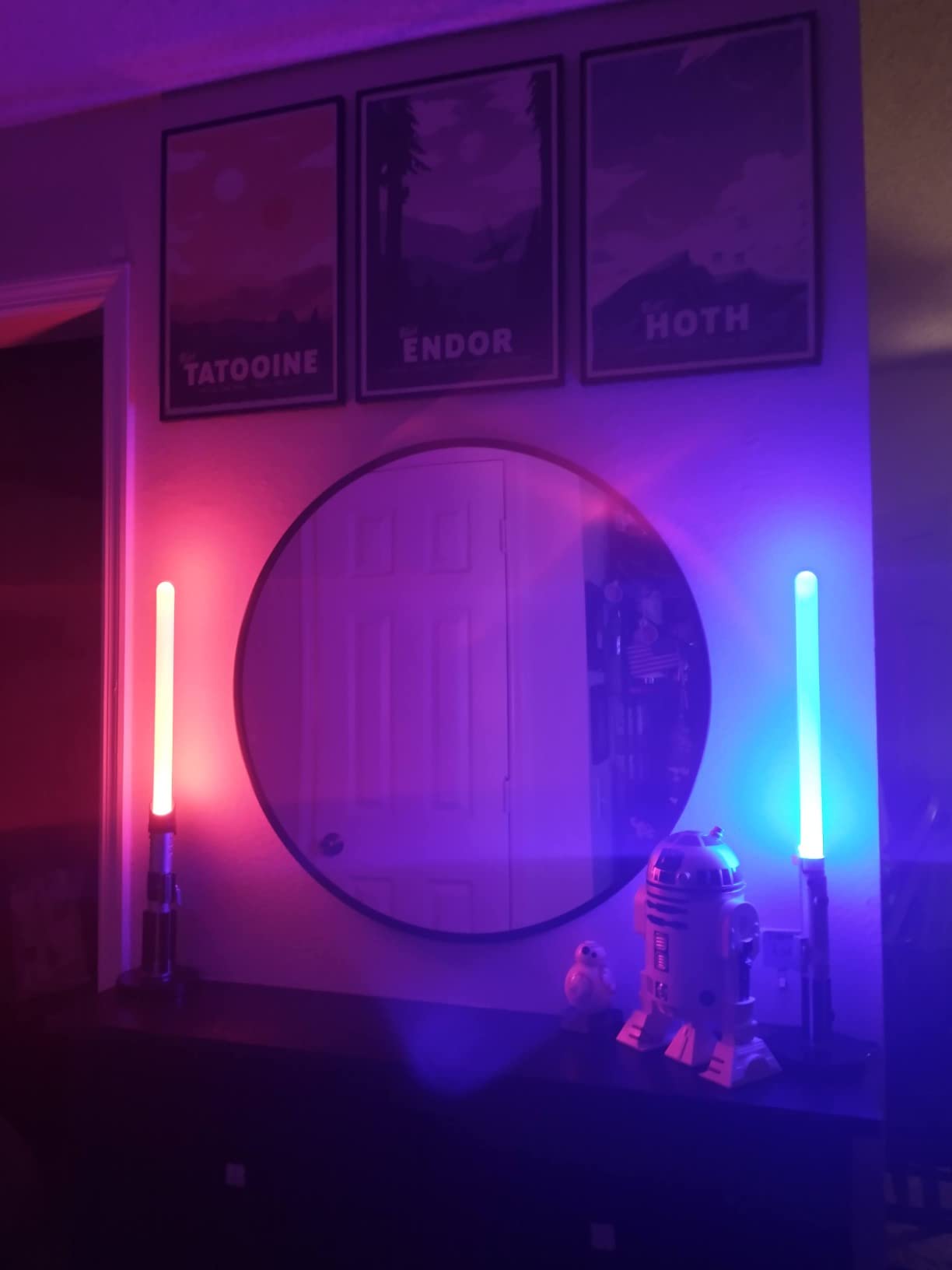 Star Wars lightsaber lamp customer review photo 4